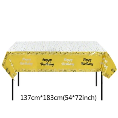 Festive Birthday Party Table Covers Set